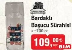 CASİLDA HOME BARDAKLI BAŞUCU SÜRAHİSİ 700 CC CASİLDA HOME BARDAKLI BAŞUCU SÜRAHİSİ 700 CC